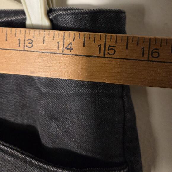 Former Brand Austyn Gillette Pants Mens 30 Black Denim Skate Logo Cropped Y2K - Picture 12 of 15